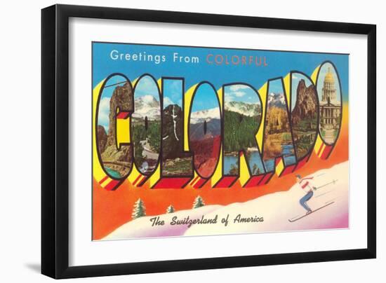 Greetings from Colorado-null-Framed Art Print