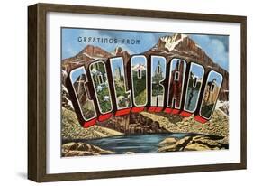 Greetings from Colorado-null-Framed Art Print