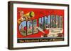 Greetings from Columbia, Missouri, the Educational Center of Missouri-null-Framed Giclee Print