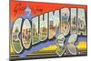 Greetings from Columbia, South Carolina-null-Mounted Art Print