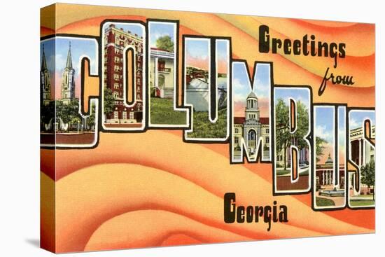Greetings from Columbus, Georgia-null-Stretched Canvas