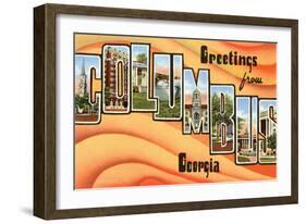 Greetings from Columbus, Georgia-null-Framed Art Print