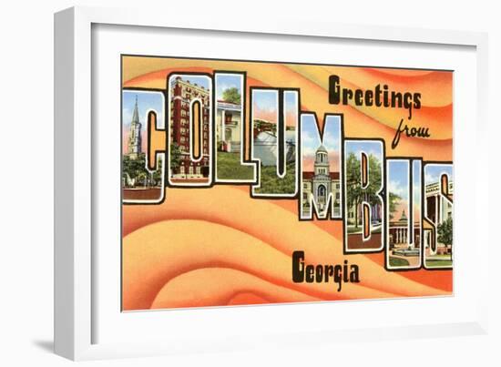 Greetings from Columbus, Georgia-null-Framed Art Print