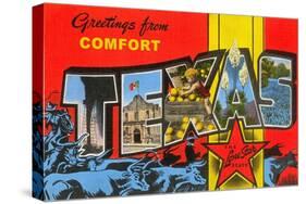 Greetings from Comfort, Texas-null-Stretched Canvas