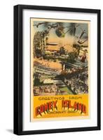 Greetings from Coney Island, Cincinnati, Ohio-null-Framed Art Print