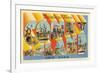 Greetings from Coney Island, New York-null-Framed Premium Giclee Print