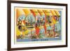 Greetings from Coney Island, New York-null-Framed Premium Giclee Print