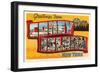 Greetings from Coney Island, New York-null-Framed Art Print