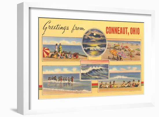Greetings from Conneaut-null-Framed Premium Giclee Print