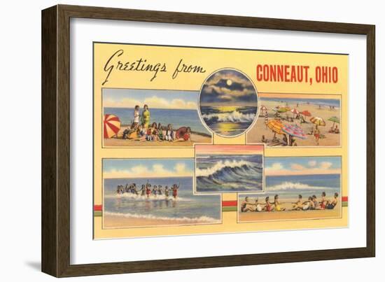 Greetings from Conneaut-null-Framed Art Print