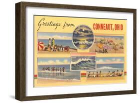 Greetings from Conneaut-null-Framed Art Print