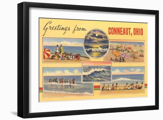 Greetings from Conneaut-null-Framed Art Print