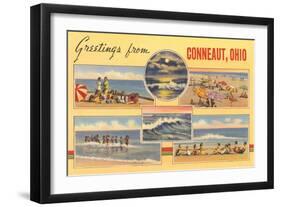 Greetings from Conneaut-null-Framed Art Print