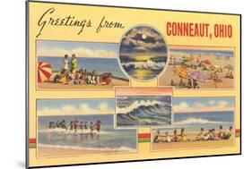 Greetings from Conneaut-null-Mounted Art Print