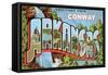 Greetings from Conway-null-Framed Stretched Canvas