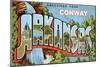 Greetings from Conway-null-Mounted Premium Giclee Print