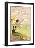 Greetings from Coos Bay-null-Framed Art Print