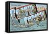 Greetings from Corpus Christi, Texas, Wonder City of the South-null-Framed Stretched Canvas