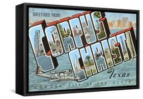 Greetings from Corpus Christi, Texas-null-Framed Stretched Canvas