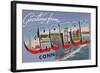 Greetings from Croton, Connecticut-null-Framed Giclee Print