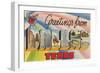 Greetings from Dallas, Texas, in the Heart of Texas-null-Framed Giclee Print