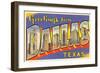 Greetings from Dallas, Texas-null-Framed Art Print