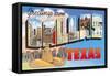 Greetings from Dallas, Texas-null-Framed Stretched Canvas