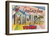 Greetings from Dallas, Texas-null-Framed Art Print