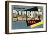 Greetings from Danbury, Connecticut-null-Framed Art Print