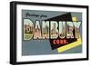 Greetings from Danbury, Connecticut-null-Framed Art Print