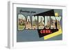 Greetings from Danbury, Connecticut-null-Framed Art Print