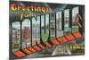 Greetings from Danville, Illinois-null-Mounted Art Print