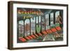 Greetings from Danville, Illinois-null-Framed Art Print