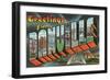 Greetings from Danville, Illinois-null-Framed Art Print