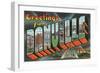 Greetings from Danville, Illinois-null-Framed Art Print