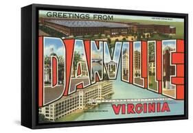 Greetings from Danville, Virginia-null-Framed Stretched Canvas