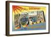 Greetings from Davenport, Iowa-null-Framed Art Print