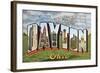 Greetings from Dayton, Ohio-null-Framed Art Print