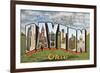 Greetings from Dayton, Ohio-null-Framed Premium Giclee Print