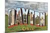 Greetings from Dayton, Ohio-null-Mounted Premium Giclee Print