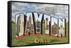 Greetings from Dayton, Ohio-null-Framed Stretched Canvas