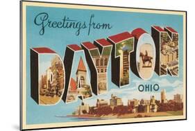 Greetings from Dayton, Ohio-null-Mounted Art Print