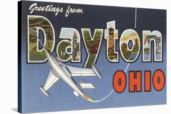 Greetings from Dayton, Ohio-null-Stretched Canvas