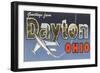 Greetings from Dayton, Ohio-null-Framed Art Print