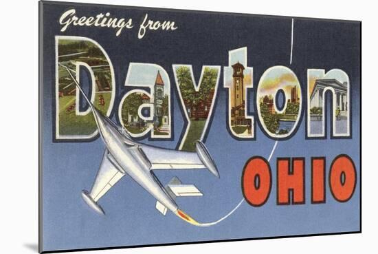 Greetings from Dayton, Ohio-null-Mounted Art Print