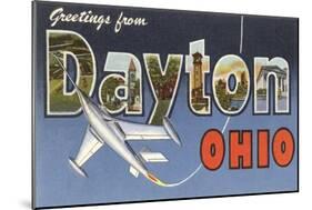 Greetings from Dayton, Ohio-null-Mounted Art Print