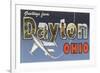 Greetings from Dayton, Ohio-null-Framed Premium Giclee Print