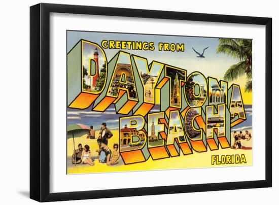 Greetings from Daytona Beach, Florida-null-Framed Art Print