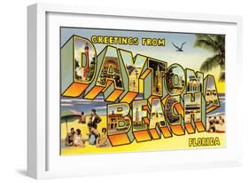 Greetings from Daytona Beach, Florida-null-Framed Art Print