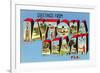 Greetings from Daytona Beach, Florida-null-Framed Premium Giclee Print